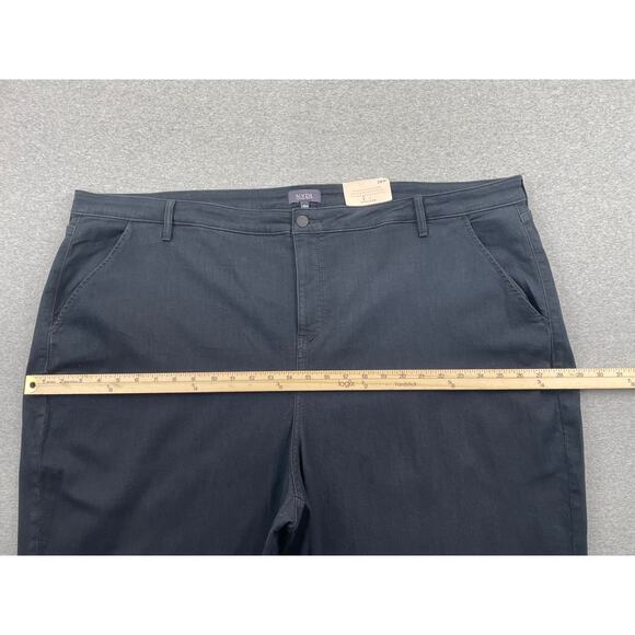 NYDJ Jeans Plus Size 28W Black Relaxed Tapered Lightweight Stretch Denim - Picture 7 of 16